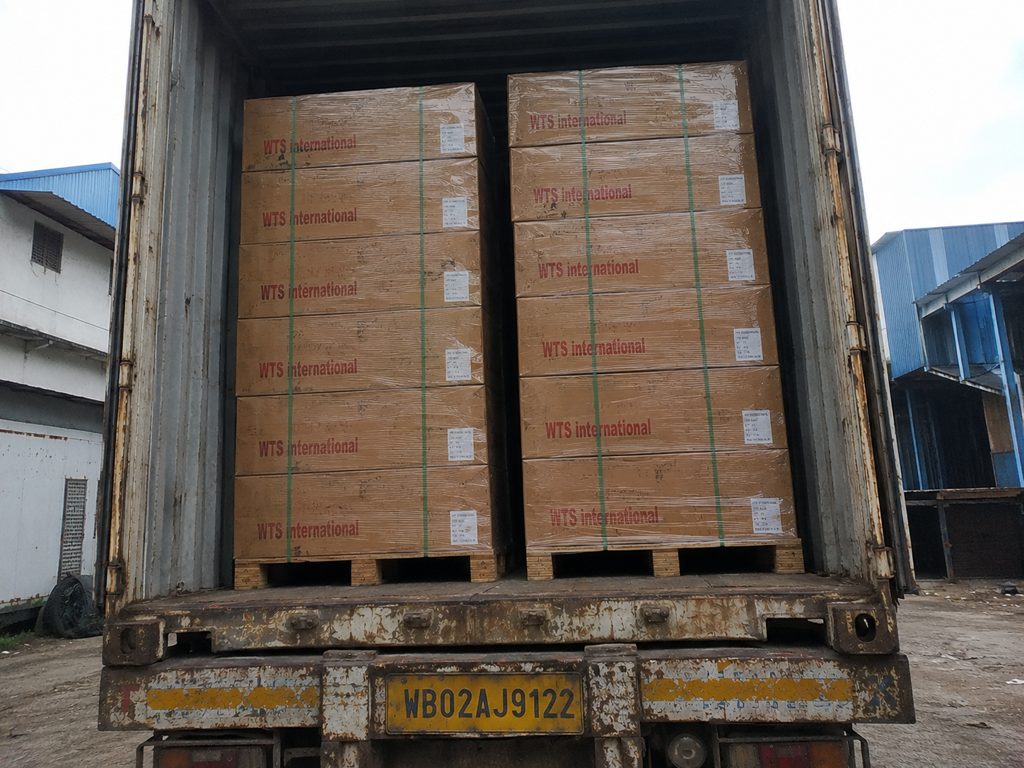 Consignment loaded for dispatch